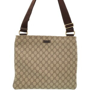 Gucci Supreme GG Plus Messenger Crossbody Bag Brown